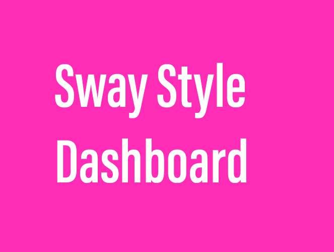 Sway Style - Admin Dashboard